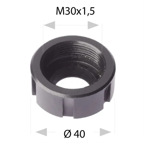 Matice pro hlavy MK2 - M30x1,5-40 L