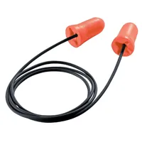 Uvex com4-fit špunty do uší -zátky s tkanicí, světle oranžové 10 párů