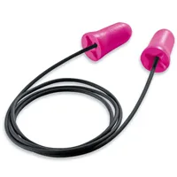 Uvex com4-fit špunty do uší -zátky s tkanicí, růžové 10 párů
