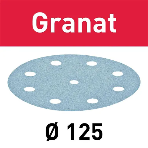 Festool Brusné kotouče STF D125/8 - P80 GR/10 Granat