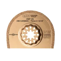 CMT Starlock Pilový list s tvrdokovovými zrny CARBIDE, tenký na cihlu a beton - 75 mm