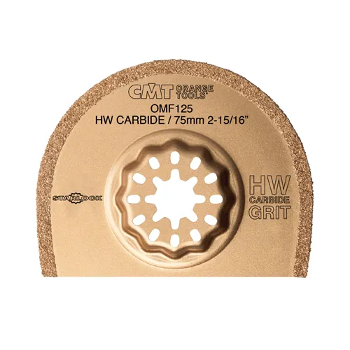 CMT Starlock Pilový list s tvrdokovovými zrny CARBIDE, tenký na cihlu a beton - 75 mm, sada 5ks