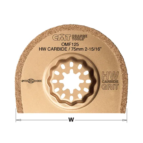 CMT Starlock Pilový list s tvrdokovovými zrny CARBIDE, tenký na cihlu a beton - 75 mm, sada 5ks