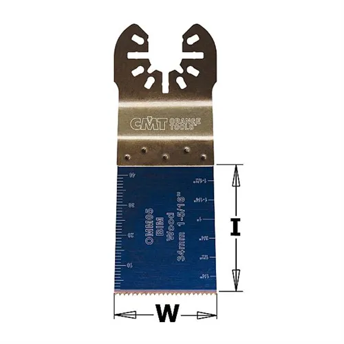 CMT Ponorný pilový list s prodlouženou životností BIM, na dřevo - 34mm, sada 5 ks