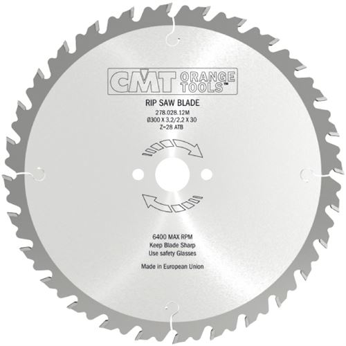 CMT Multi-rip Saw Blade Anti-Kickback - D350x3,5 d70 Z36 HW 