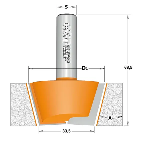 CMT C981 Sada vyspravovací na CORIAN 2ks, S=12mm,D=47,5mm