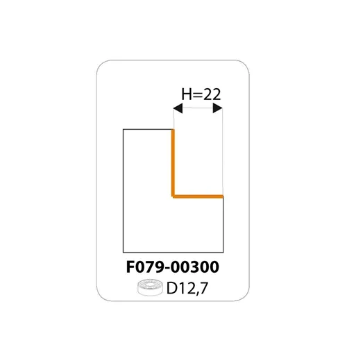 IGM F049 Falcovací žiletková fréza HW - H22 D56,7x12 L66 S=12
