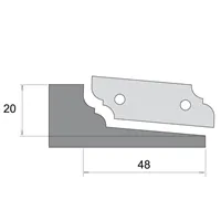 IGM Profilový nůž pro F631 - typ A, spodní braní