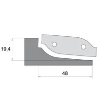 IGM Profilový nůž pro F631 - typ C, horní braní