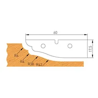 IGM Profilový nůž B 60x17,5x2mm pro F632-182