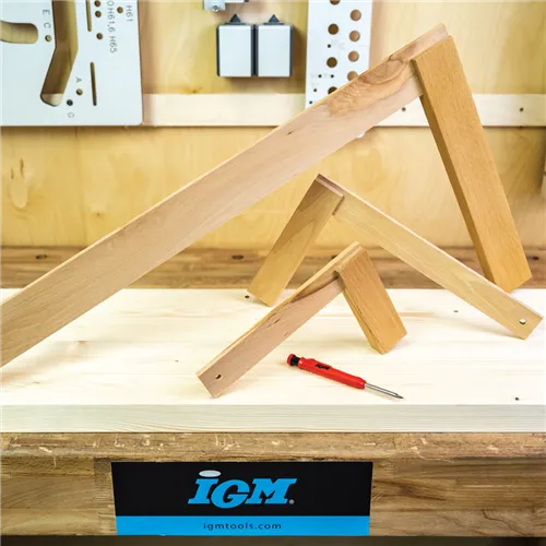 IGM Dřevěný úhelník 90° - 750x400x25 mm