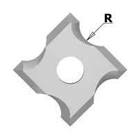 IGM N034 Žiletka tvrdokovová radiusová - R1 mm MDF+