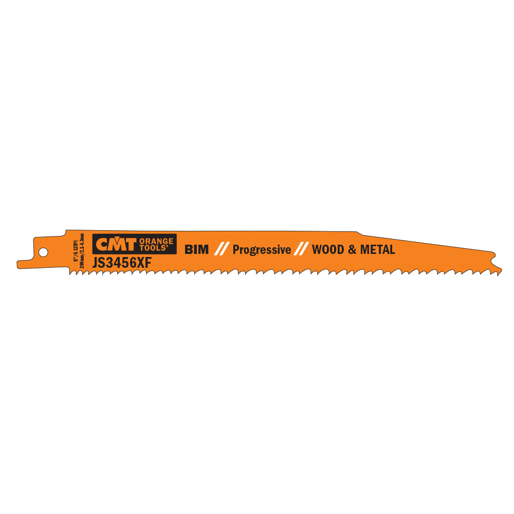 CMT Pilový plátek do pily ocasky BIM Progressive Wood-Metal 3456 XF - L200, I180, TPI6-12 (bal 5ks) C-JS3456XF-5