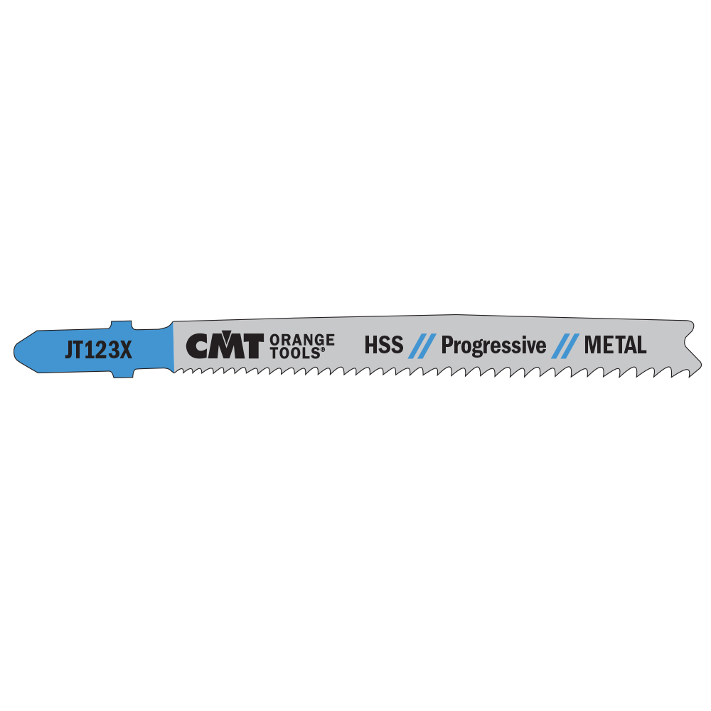 CMT Pilový plátek do kmitací pily HSS Progressive Metal 123 X - L100 I75 TS1,2-2,6 (bal 5ks) C-JT123X-5