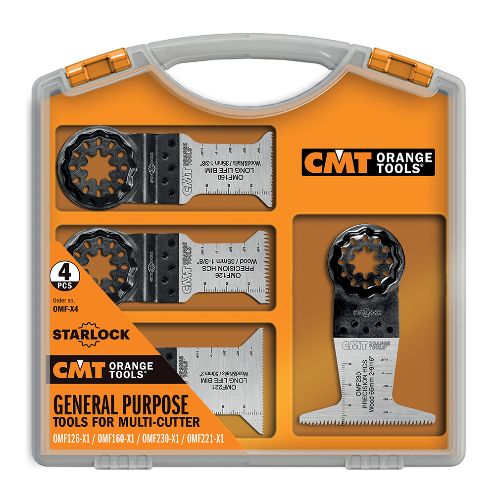 CMT Starlock Sada pro multifunkční nářadí, 4 ks C-OMF-X4