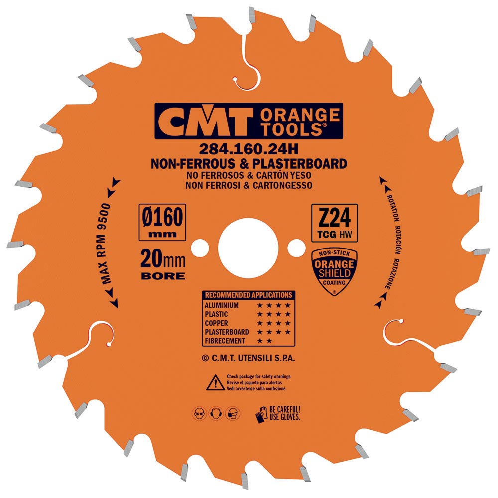 CMT Orange Pilový kotouč na neželezné kovy a plasty - D160x2,2 d20 Z24 HW 284.160.24H